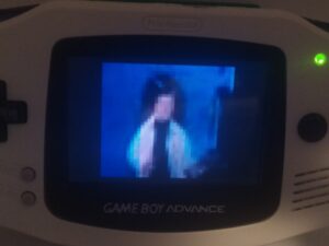 Rick roll prank Nintendo gameboy advance sp ds GBA cartridge with a short music video of rick astley never gonna give you up