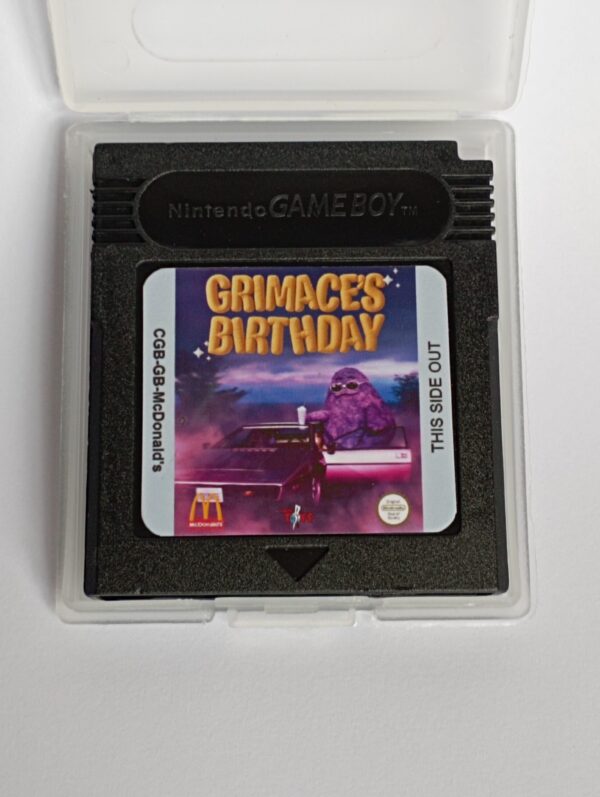 GRIMACE'S BIRTHDAY for gameboy color new homebrew 2023 Mc Donald's game boy