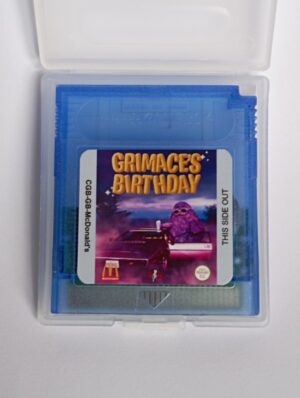 GRIMACE'S BIRTHDAY for gameboy color new homebrew 2023 Mc Donald's game boy