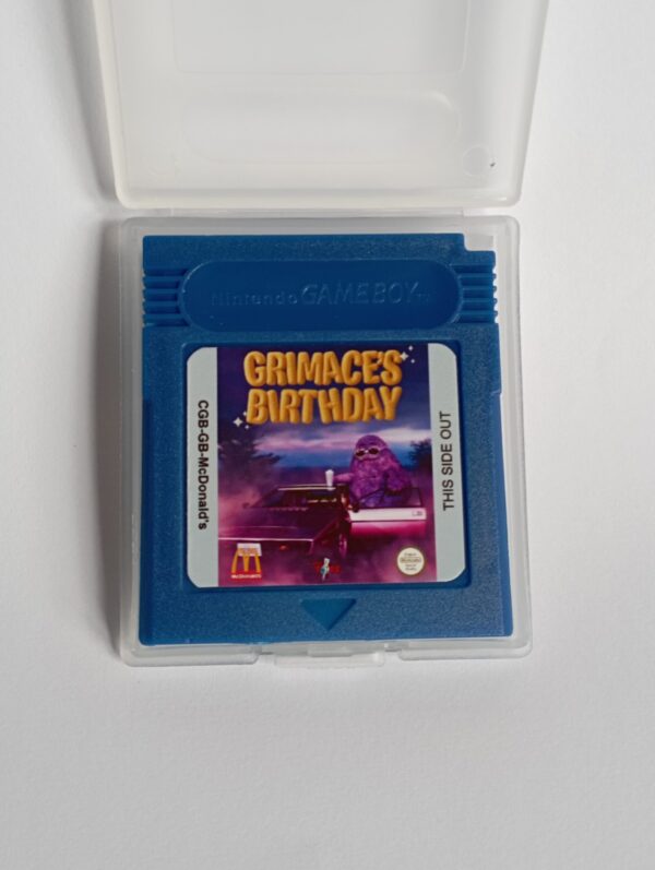 GRIMACE'S BIRTHDAY for gameboy color new homebrew 2023 Mc Donald's game boy