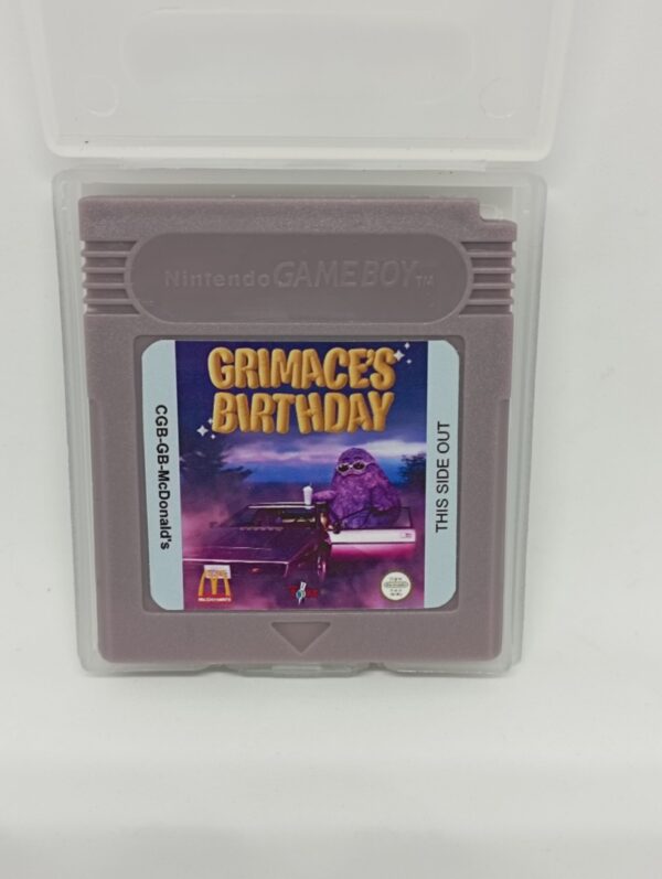 GRIMACE'S BIRTHDAY for gameboy color new homebrew 2023 Mc Donald's game boy