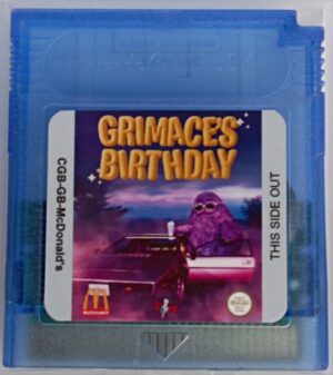 grimaces-birthday Grimace's Birthday – McDonald's 2023 Viral GBC Game on Cartridge | Game Boy Color