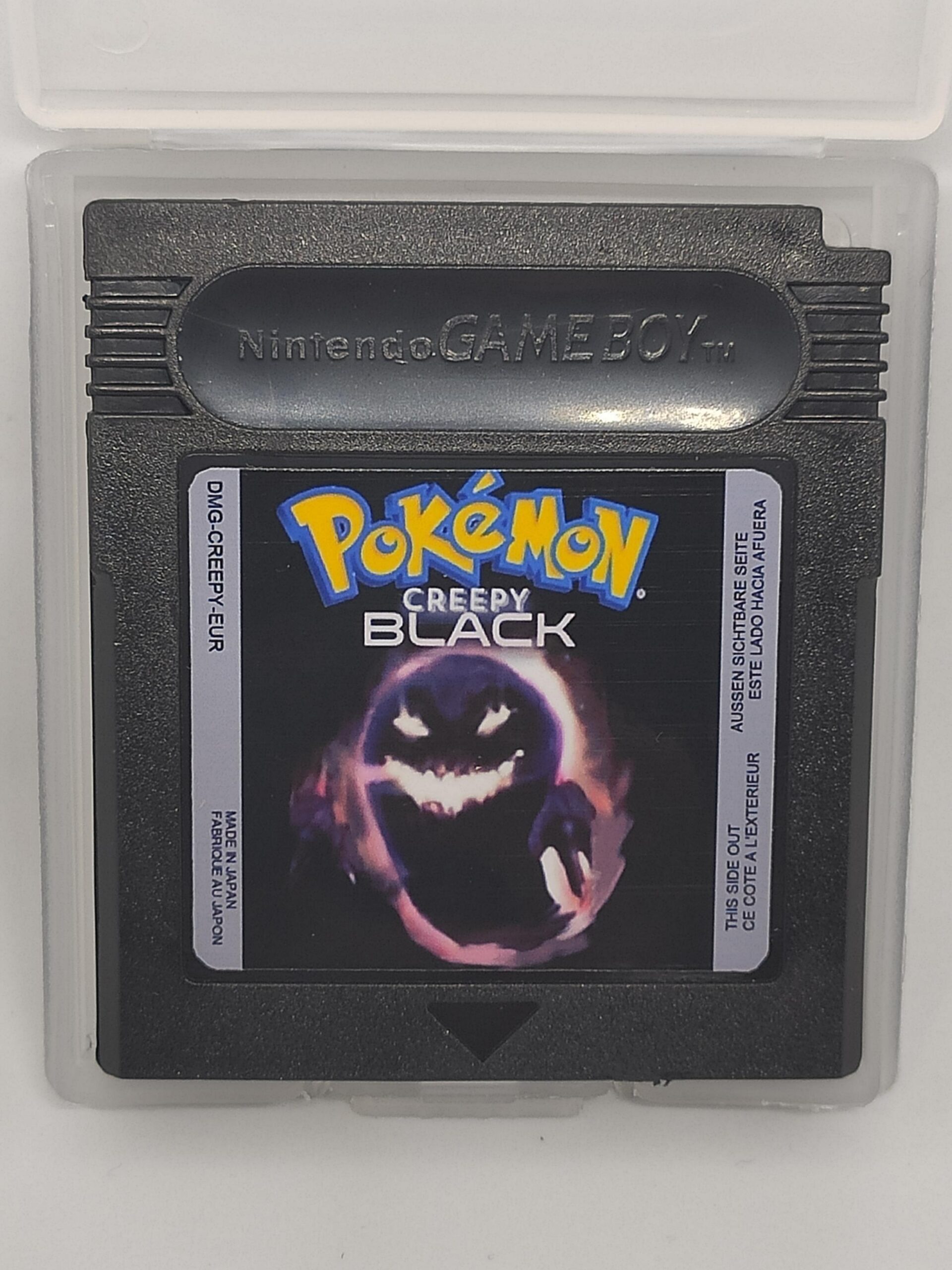 Pokemon Creepy Black for Gameboy Creepypasta (red version hack) with the ghost (invincible)