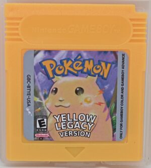 Pokémon Yellow Legacy – All 151 Pokémon, Rebalanced & Harder Kanto | Game Boy Cartridge