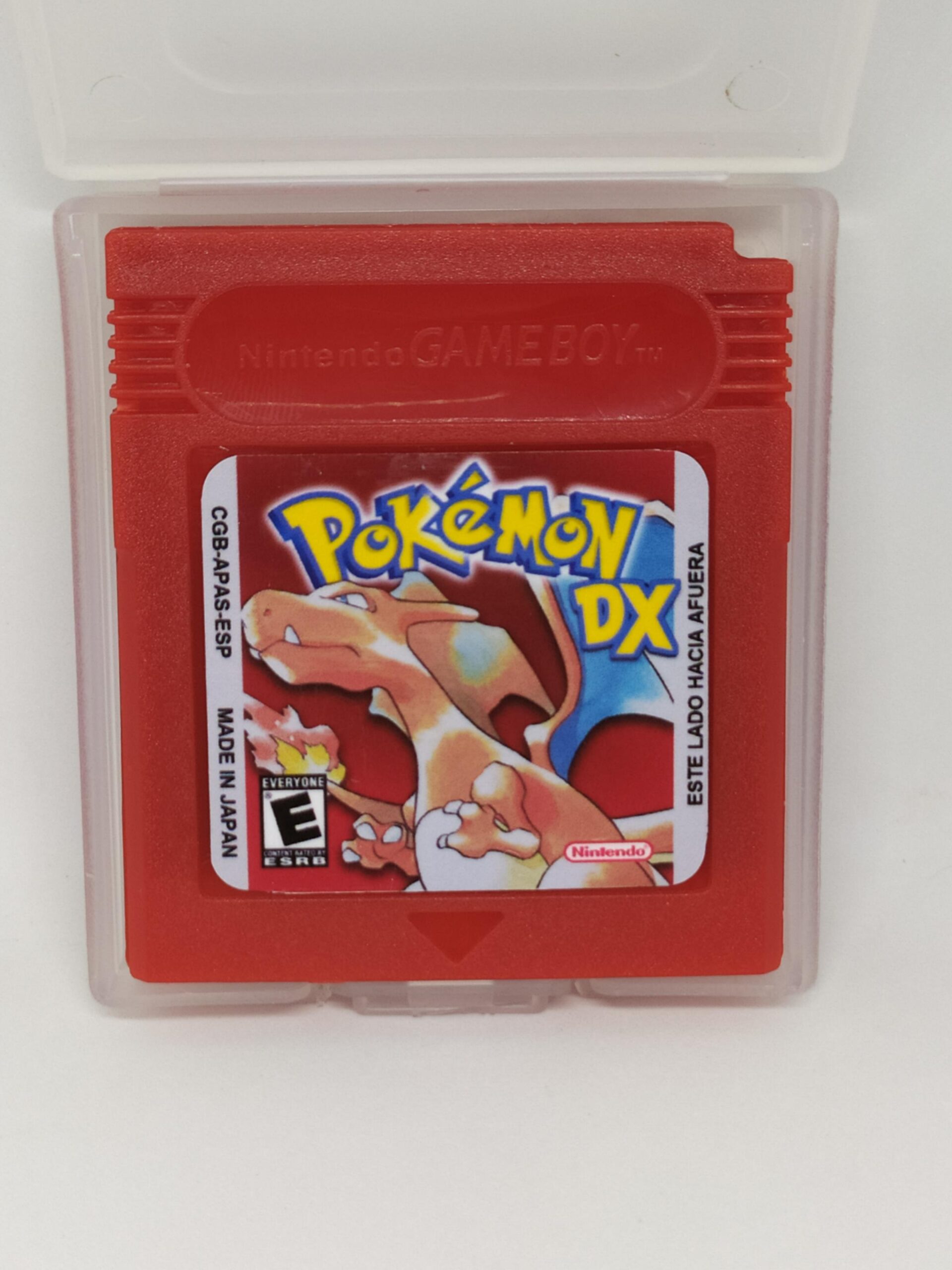 cartucho de pokemon rojo dx spanish