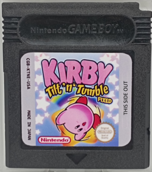 Kirby Tilt 'n' Tumble – D-Pad Hack, Play Without Tilt Sensor on Any GBC | Custom Game Boy Color Cartridge