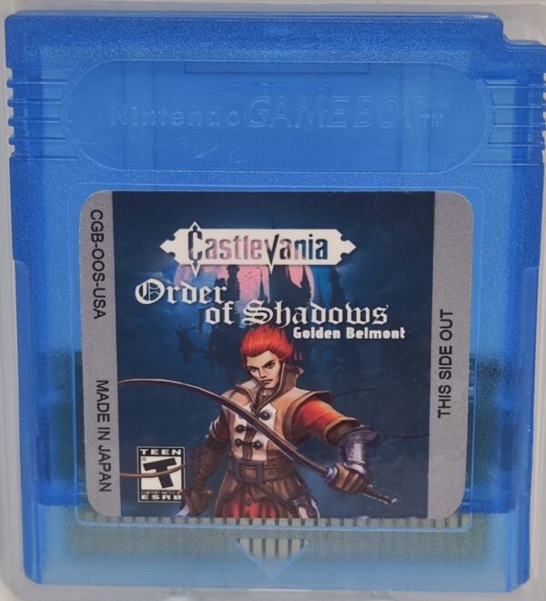 IMG_20260915_160156 Castlevania: Order of Shadows Golden Belmont – GBC Homebrew, 2 Playable Characters, Desmond & Sister Mode | Custom Game Boy Color Cartridge